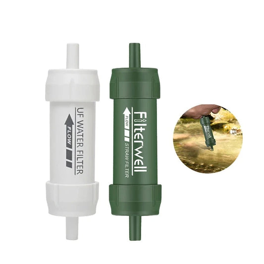 Mini filtre à eau d'extérieur, Purification de l'eau en paille pour la survie ou l'urgence - EZYSHOPZ