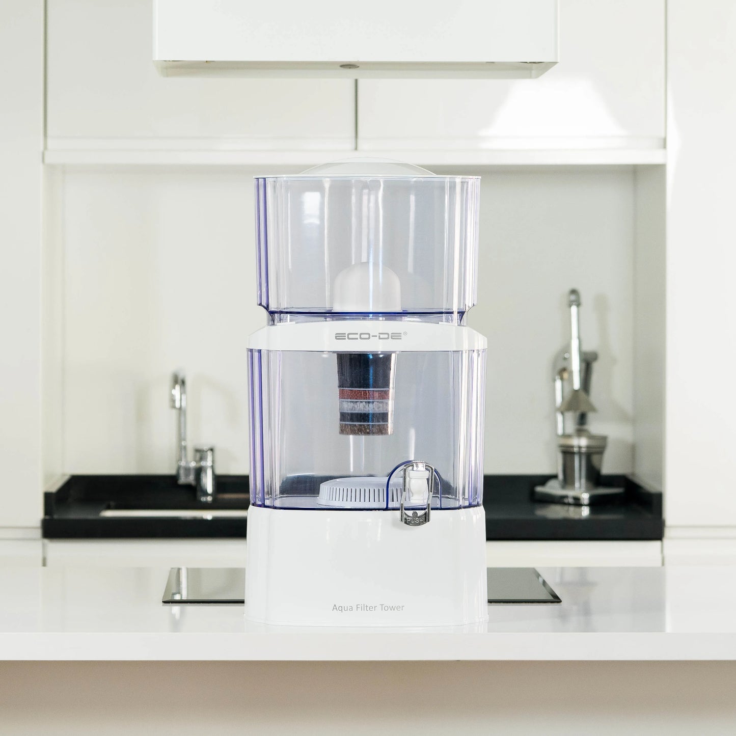 Carafe Filtrante ECODE Tower avec 8 Systèmes de Filtration - EZYSHOPZ